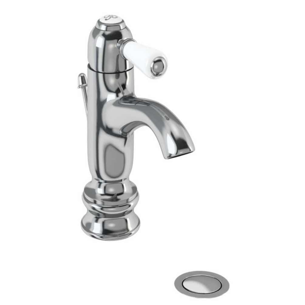 Burlington Chelsea Regent Curved Mono Basin Mixer With Waste
