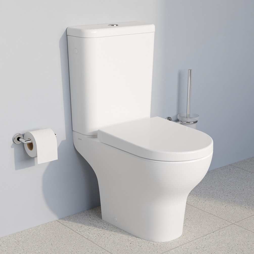 Product Lifestyle Image of VitrA Zentrum Close Coupled toilet and seat 5781WH 5783WH