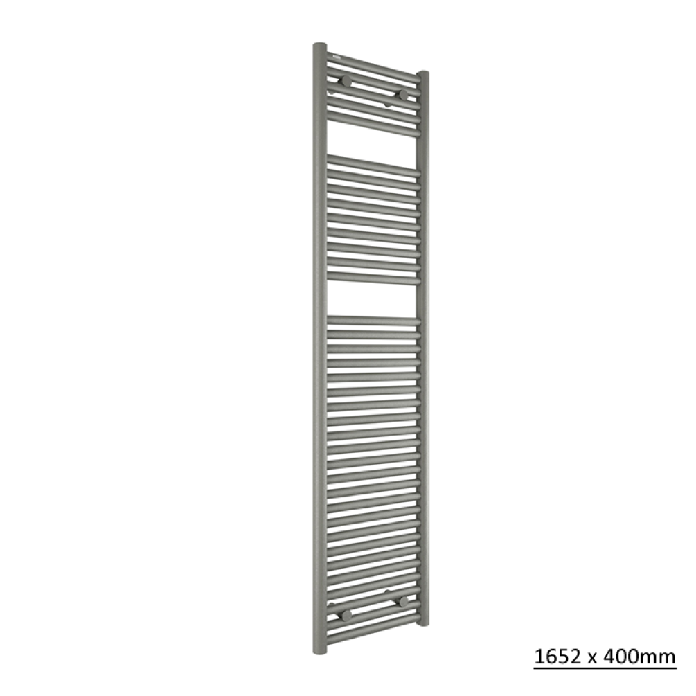 Photo of Tissino Hugo2 Lusso Grey Heated Towel Rail 1652 x 400mm Cutout