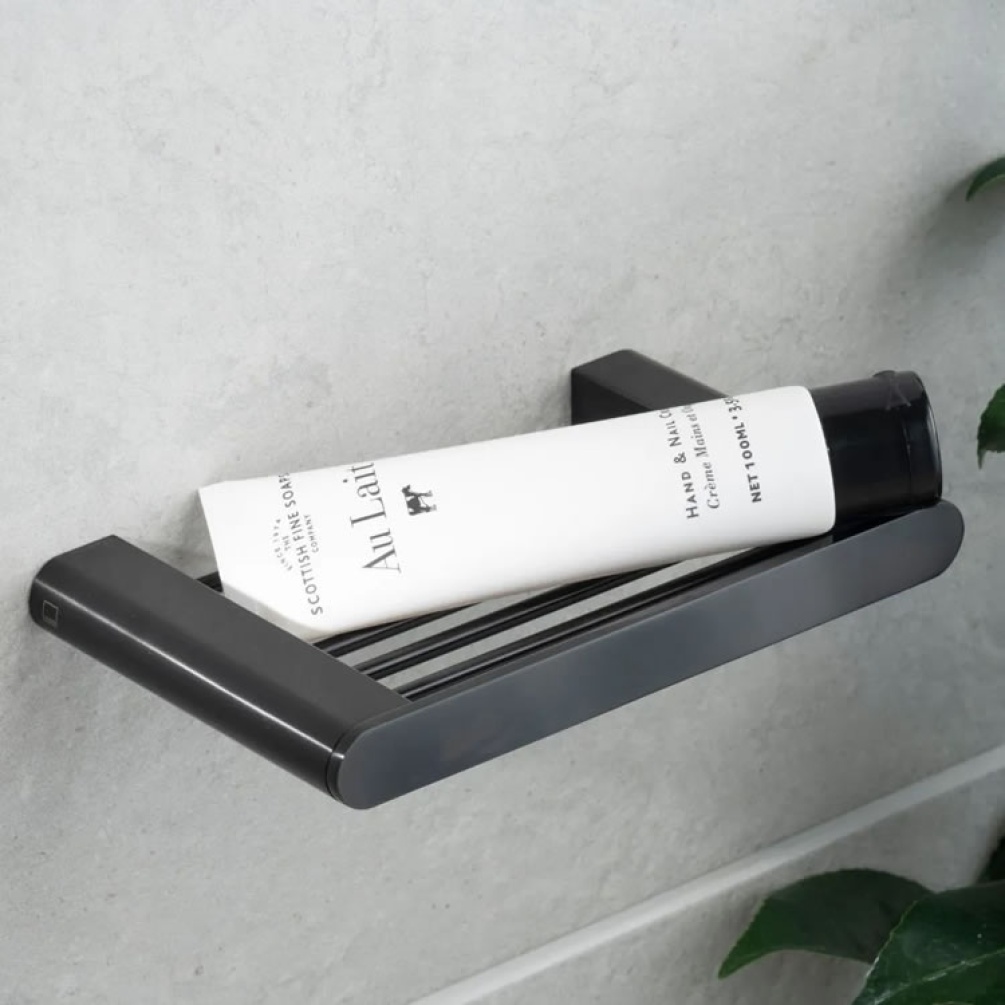 Lifestyle image of Vado Individual  Spa Brushed Black Soap Holder
