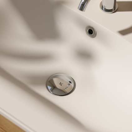 Lifestyle image of Crosswater MPRO Universal Chrome Basin Click-Clack Waste