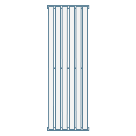 iconography image of a flat panel bathroom radiator