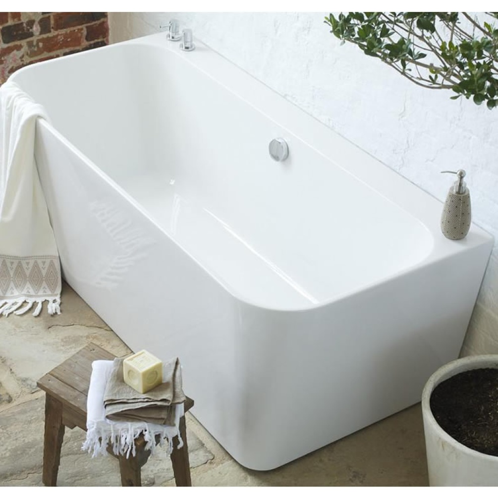 Waters I-Line River 1600mm Back-To-Wall Bath Image