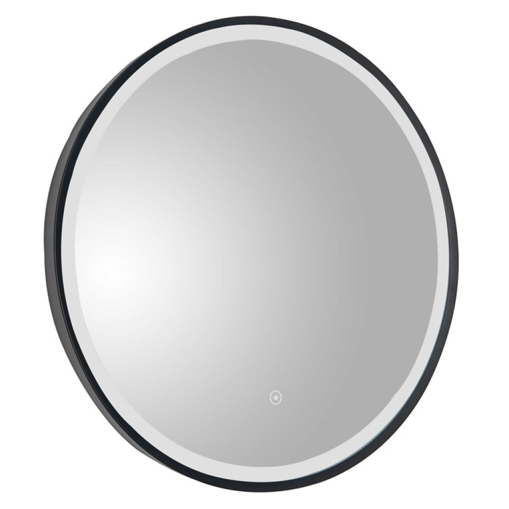 Cutout image of JTP Vos Black LED Bathroom Mirror