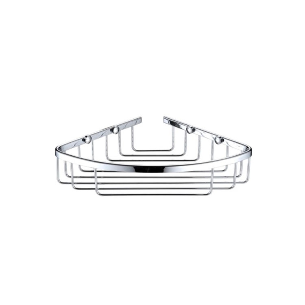 Heritage Corner Wire Basket Chrome Image