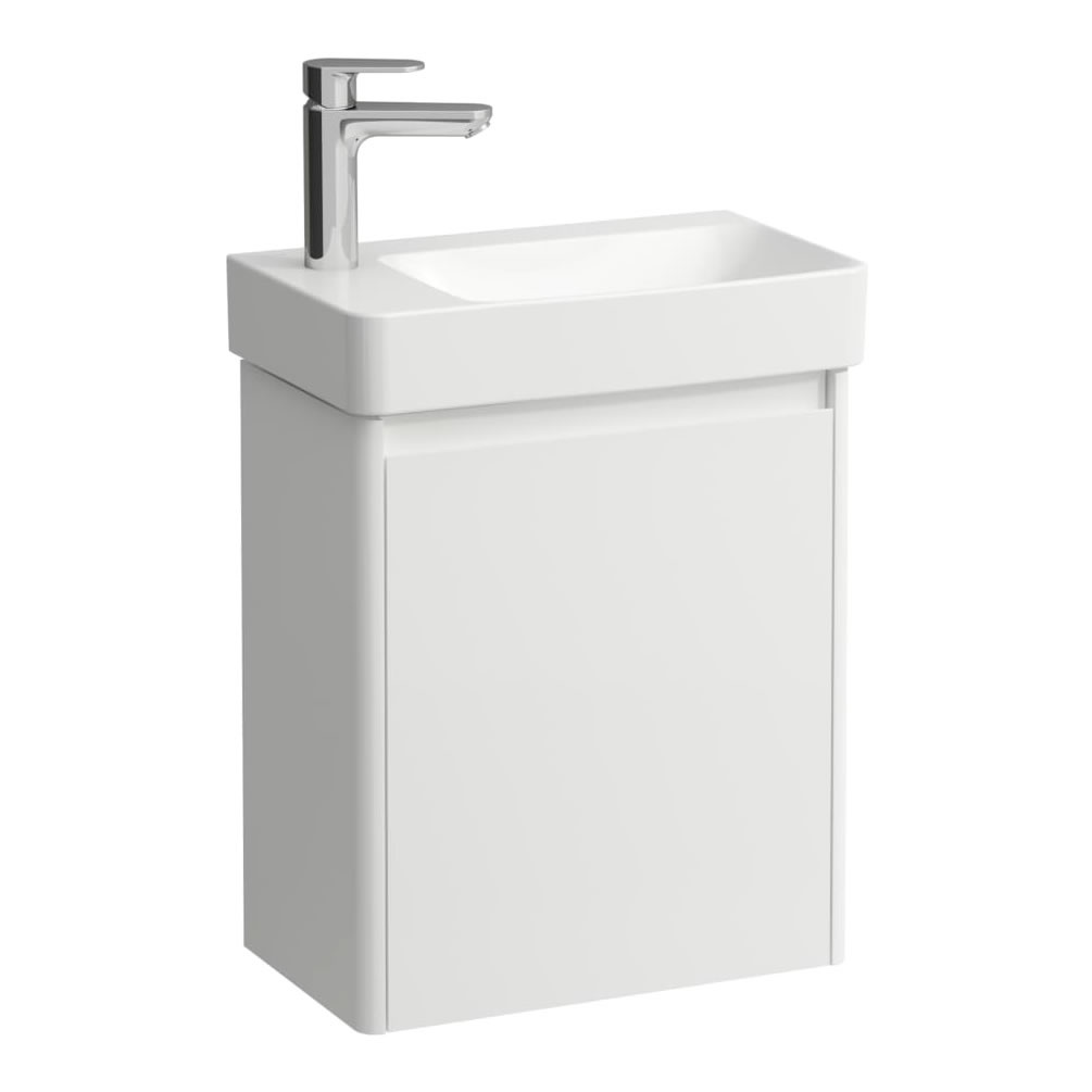 Cutout image of Laufen Base 2.0 Gloss White 480mm Wall-Hung Vanity Unit & Basin