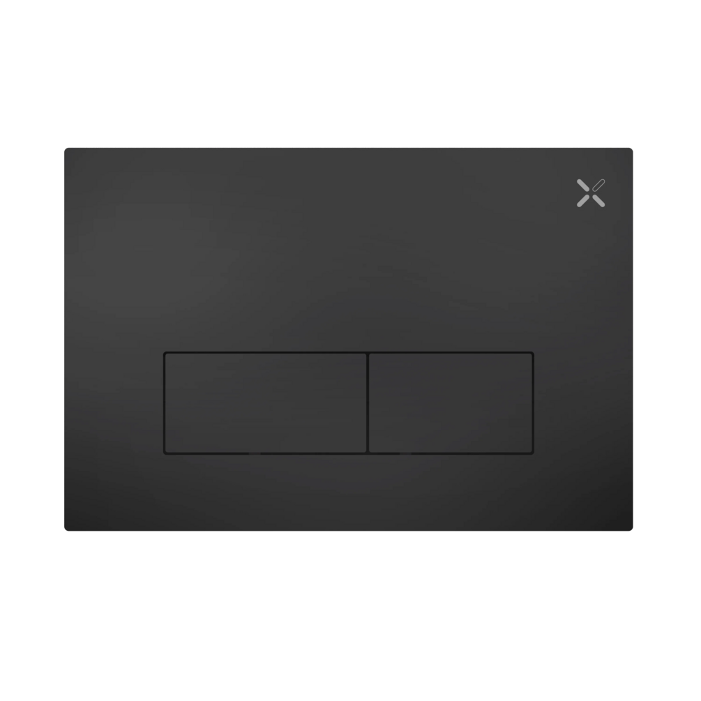 Crosswater MPRO Matt Black Dual Flush Plate