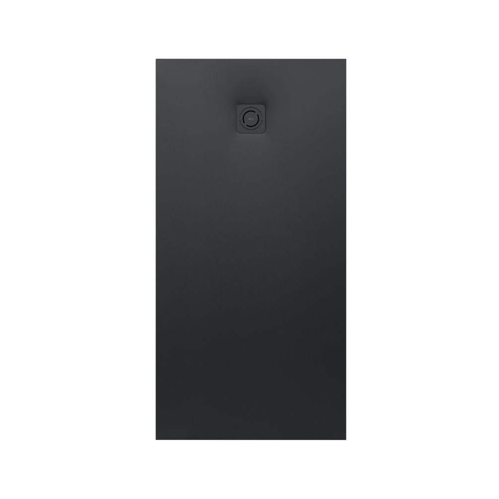 Image of the Roca Terran-N Stonex 1200mm x 800mm Black Shower Tray with Waste
