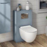 Lifestyle Photo of Crosswater Glide II Gloss White Rimless Wall Hung WC & Seat