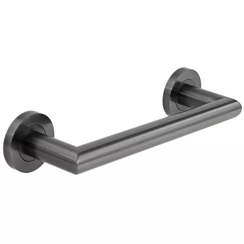 Cutout image of Vado Individual Spa Brushed Black Grab Rail