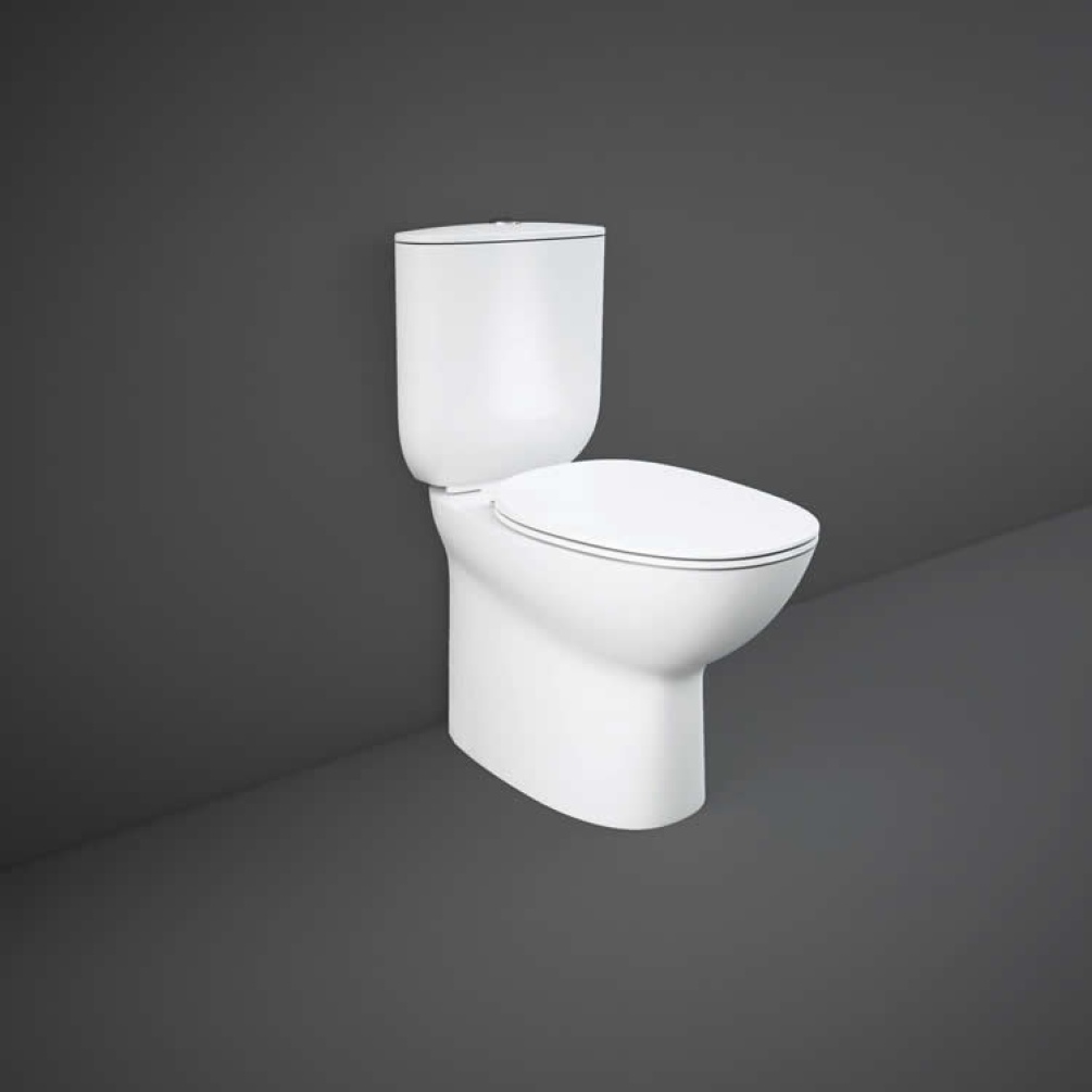 Rak Morning Flush to Wall WC with Soft Close Seat - Image 1