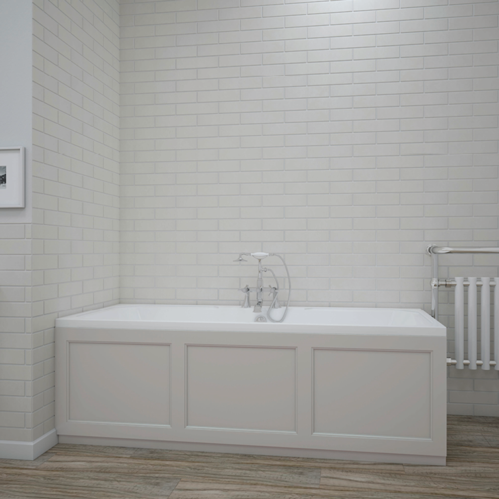 First Lifestyle Photo of RAK Washington Double Ended Bath with panels