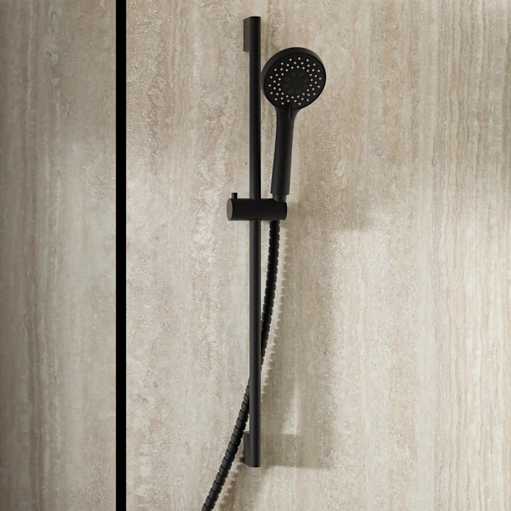Crosswater Matt Black Shower Kit with Outlet Lifestyle