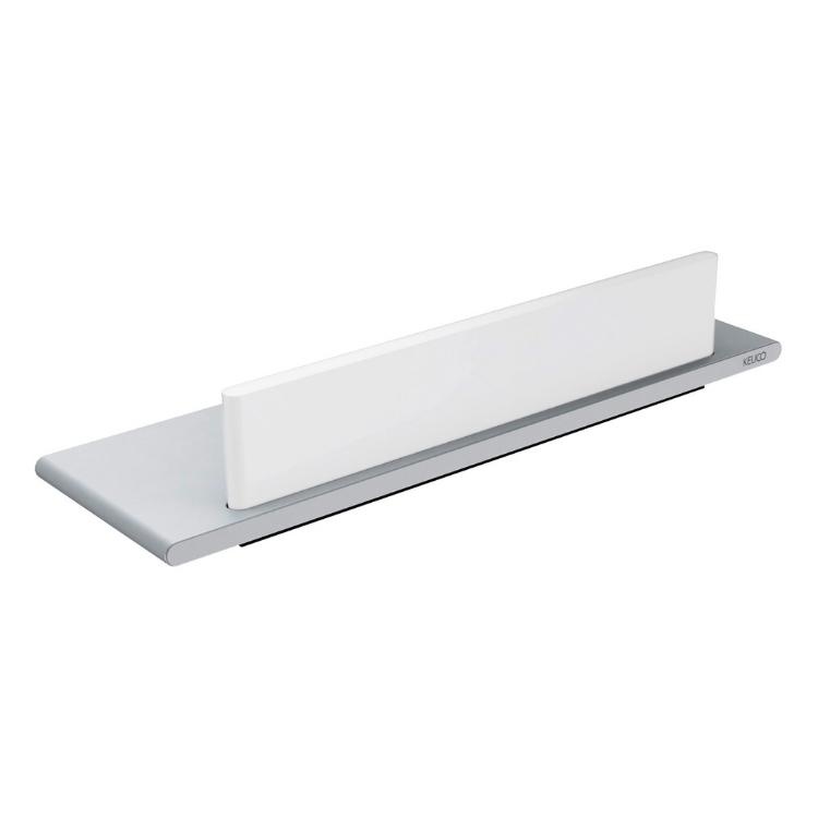 Keuco Edition 400 Chrome Shower Shelf with Wiper Sanctuary Bathrooms