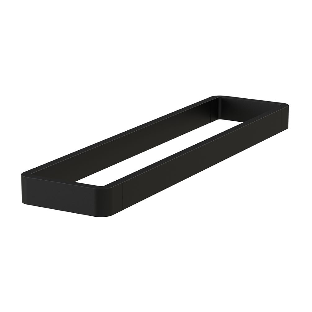 Cut out image of Vado Cameo Muse Matt Black Wall Mounted 450mm Towel Bar or Shelf Frame