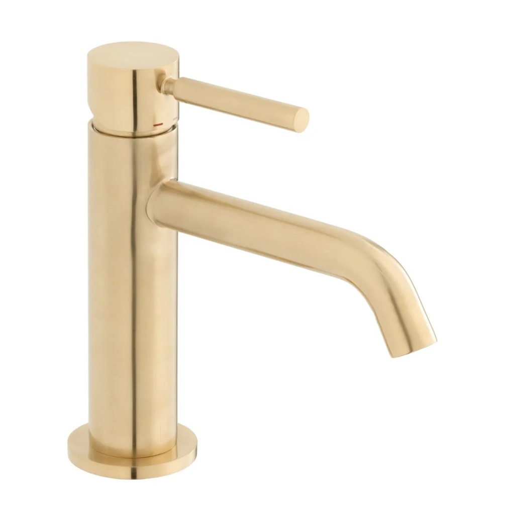 Cutout image of Vado Individual Origins Brushed Gold Slimline Mono Basin Mixer