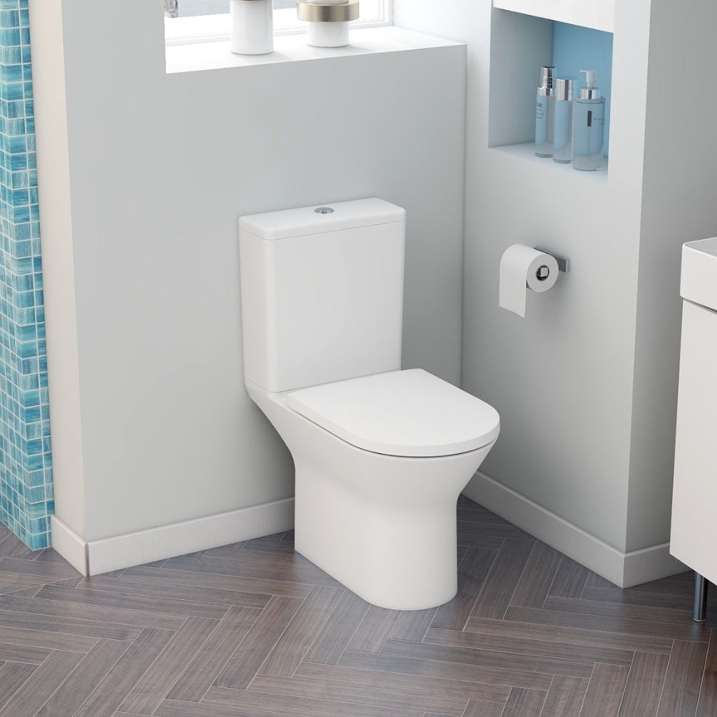 Imex Blade Rimless Open Back Close Coupled Toilet Lifestyle 1