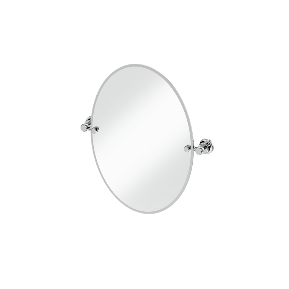 Burlington Oval 400 x 500mm Mirror With 1909 Chrome Fixings