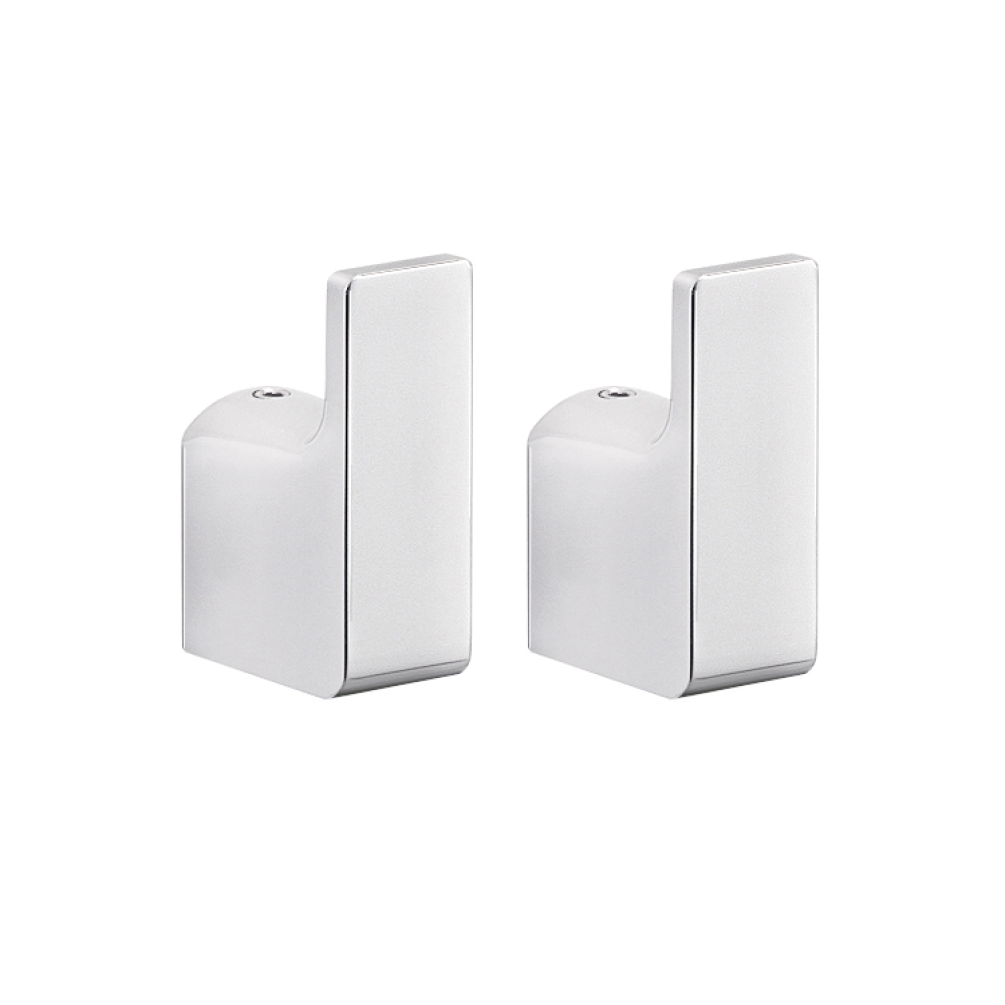 Photo of Bathroom Origins Pirenei Pair of Robe Hooks in Chrome