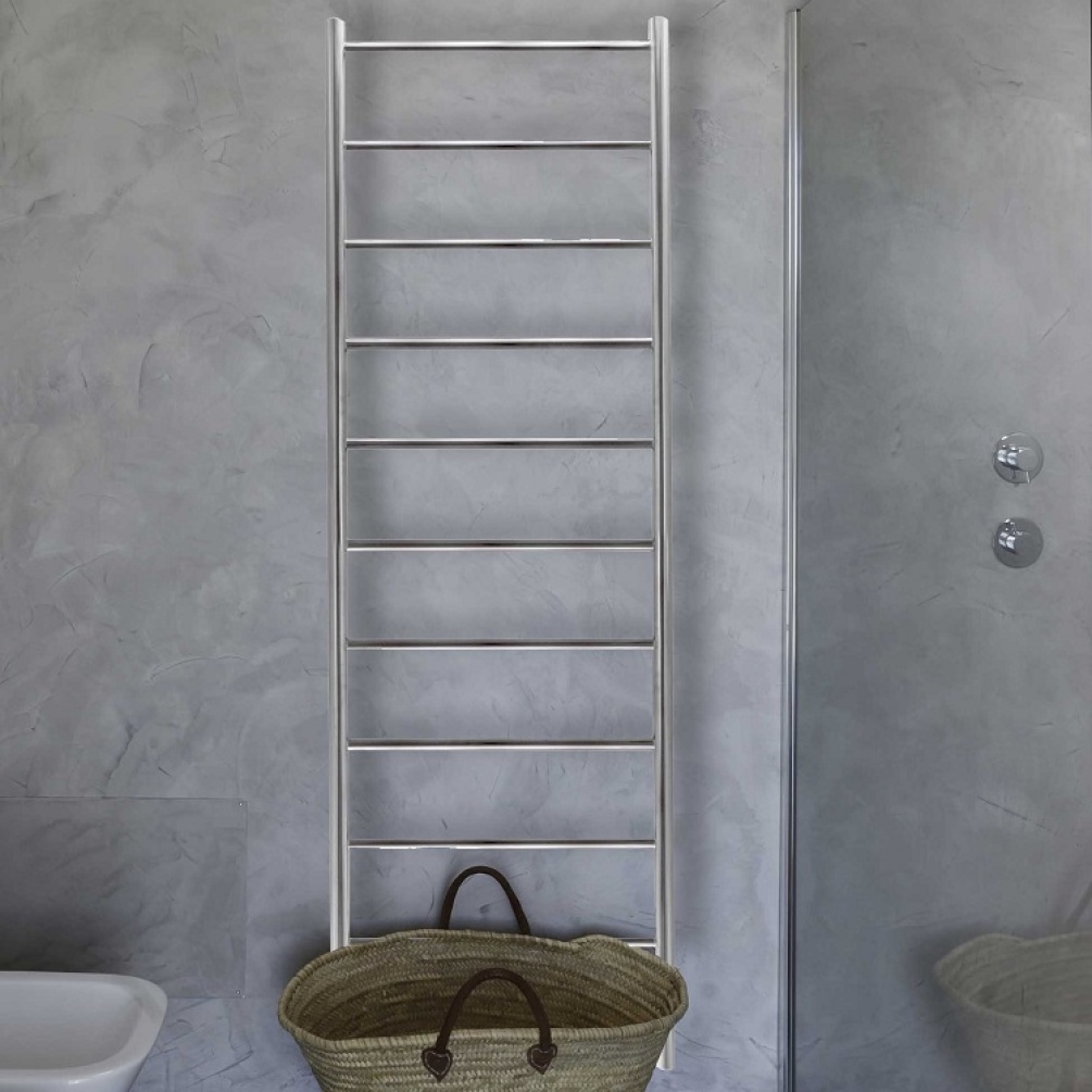 Product lifestyle image close-up photo of The Sussex Range by JIS Ardingly Ladder Towel Rail ARDINGLY-P