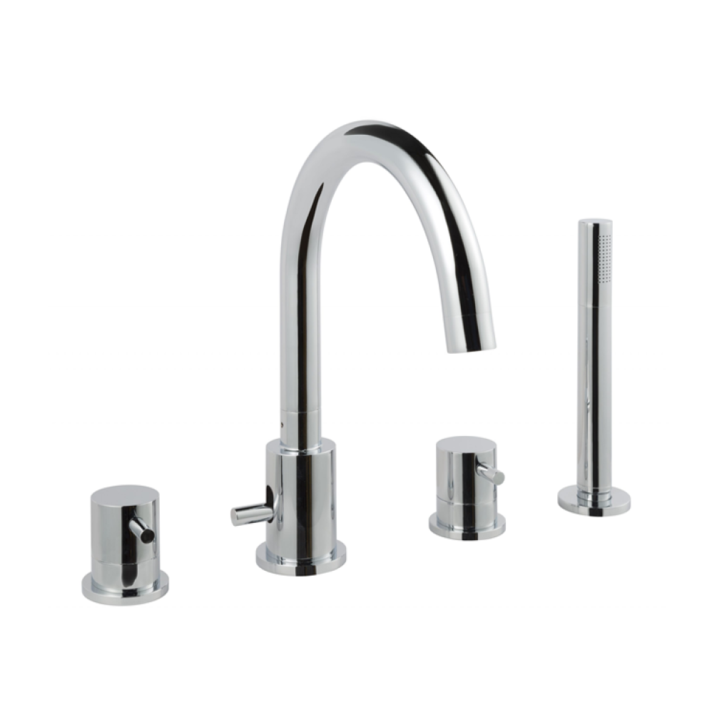 Photo of JTP Florence Chrome 4TH Bath Shower Mixer Cutout