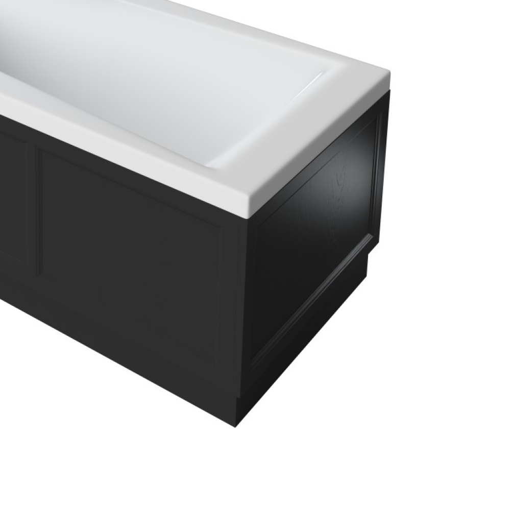 Photo of Heritage 750mm Fitted End Bath Panel Black