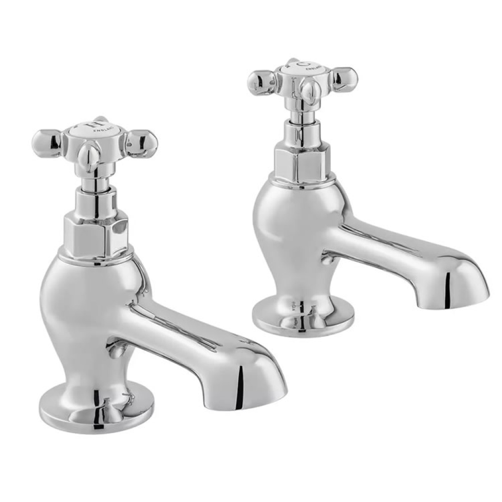 Cutout image of Booth & Co. Axbridge Cross Bath Pillar Taps