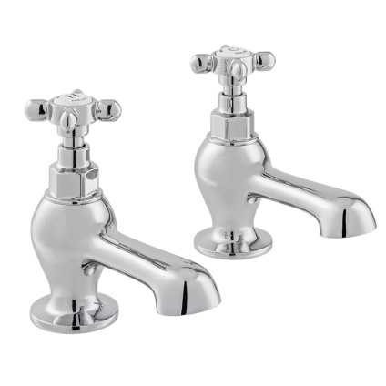 Cutout image of Booth & Co. Axbridge Cross Bath Pillar Taps