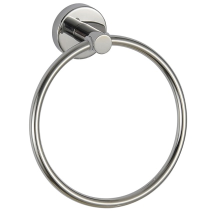 Cutout image of Origins Living Gedy G Pro Towel Ring chrome.