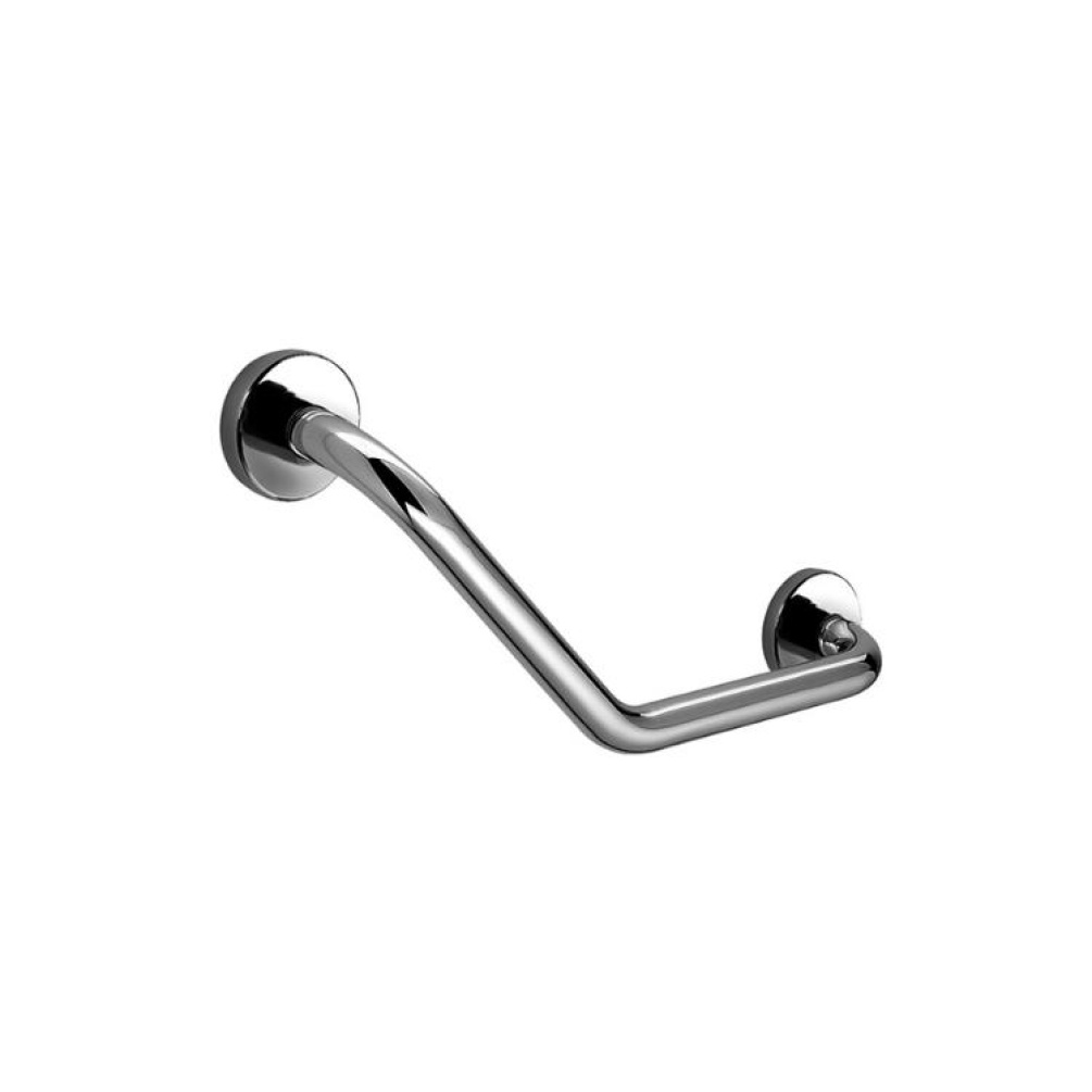 Product Cut out image of the Origins Living Tecno Project Chrome Angled Grab Rail