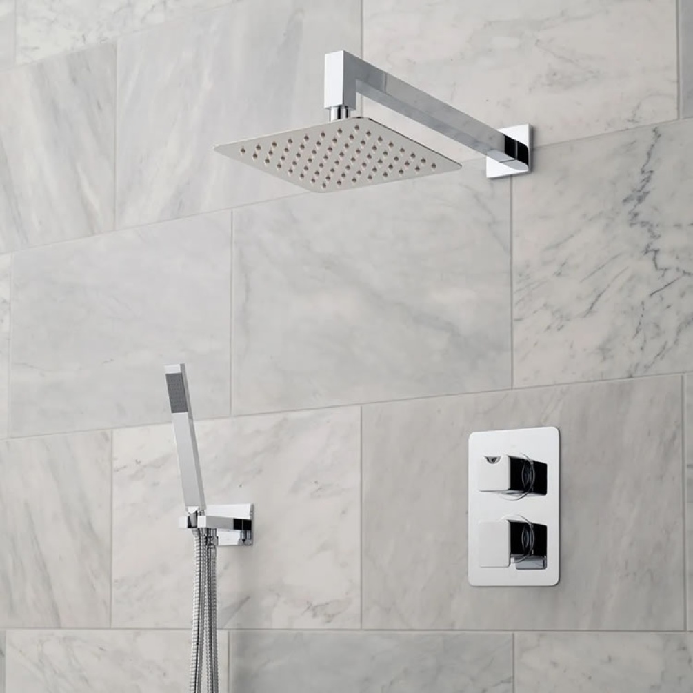 Lifestyle image of Vado Phase 2 Outlet Thermostatic Shower Set