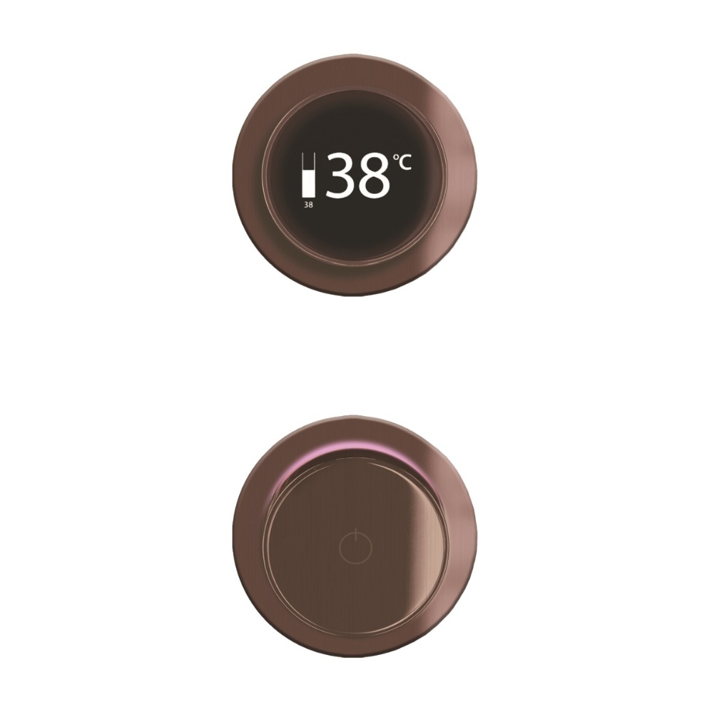 TED TOGO Brushed Bronze Ring Dual / Triple Outlet Digital Shower Valve Cut out