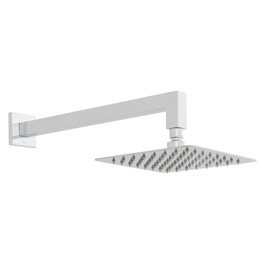Cutout image of Vado Aquablade Square 200mm Shower Head & Wall-Mounted Shower Arm