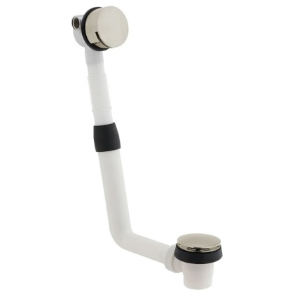 Cutout image of Vado Individual Brushed Nickel Clic-Clac Bath Filler Waste & Overflow