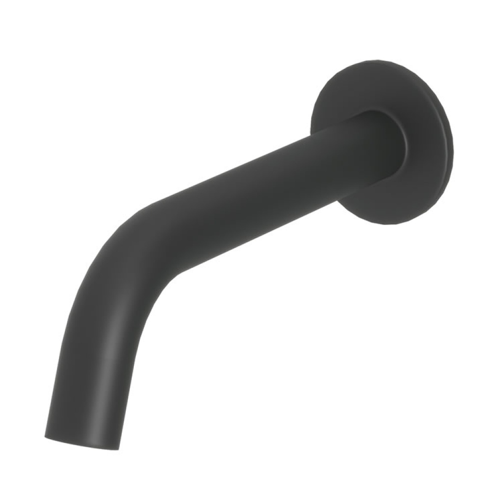 Product Cut out image of the Abacus Iso Matt Black Wall Mounted Bath Spout