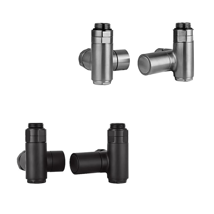 JTP Black Dual Fuel Radiator Valves Sanctuary Bathrooms