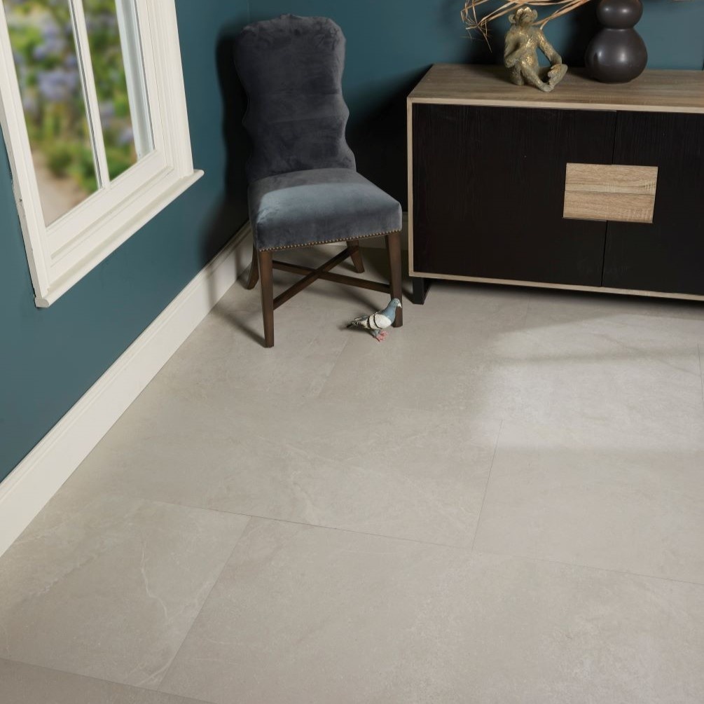 Lifestyle image of Ca Pietra Riverside Perla Wall & Floor Tiles 600mmx1200mm