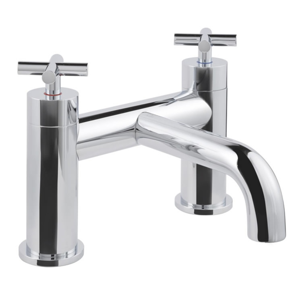 JTP Solex Chrome Deck Mounted Bath Filler