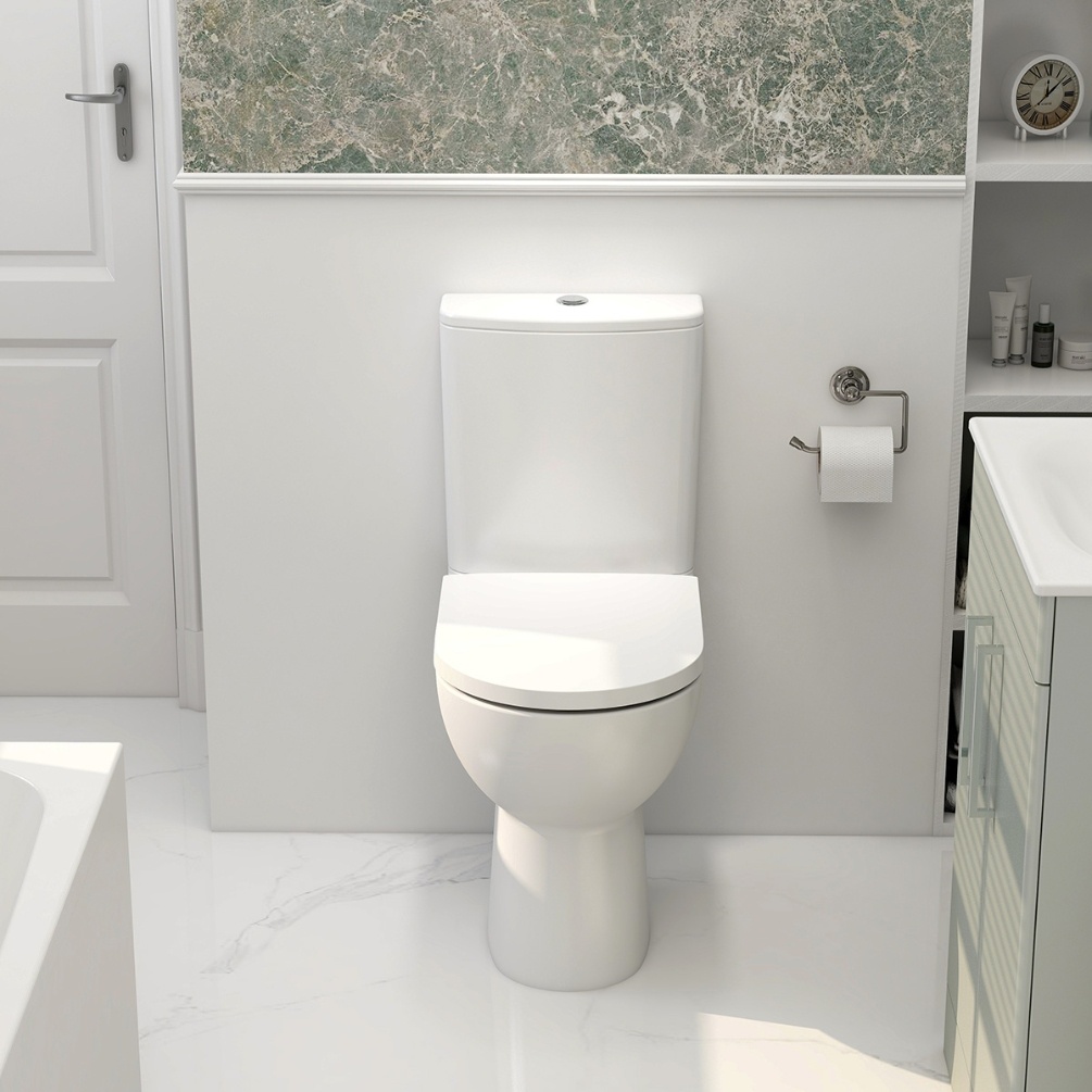 Imex Ivan Rimless Comfort Height Short Projection Close Coupled Toilet Lifestyle 1