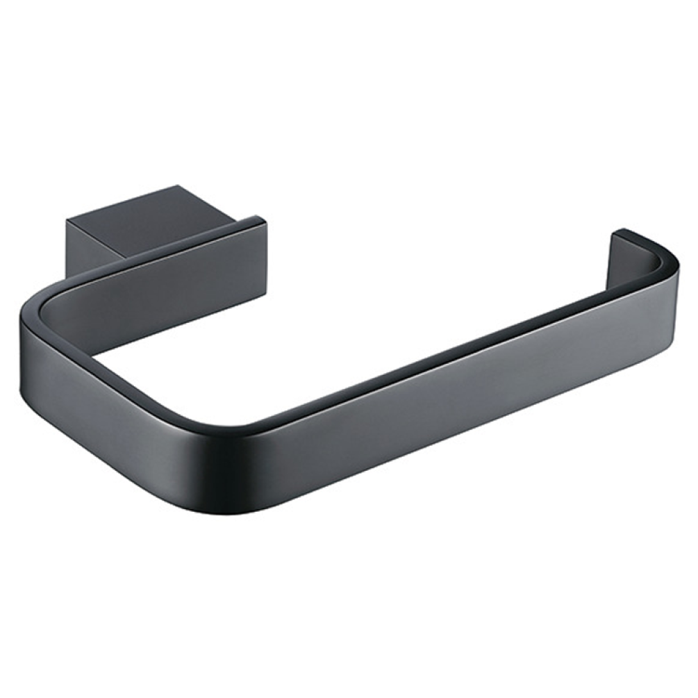 Image of The White Space Legend Black Toilet Roll Holder