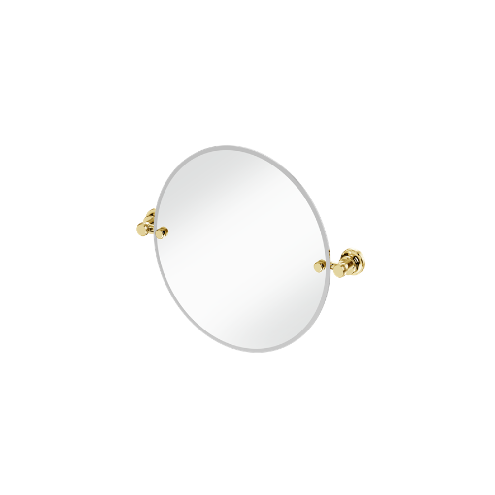 Burlington Gold 400mm Round Mirror With 1909 Fixings