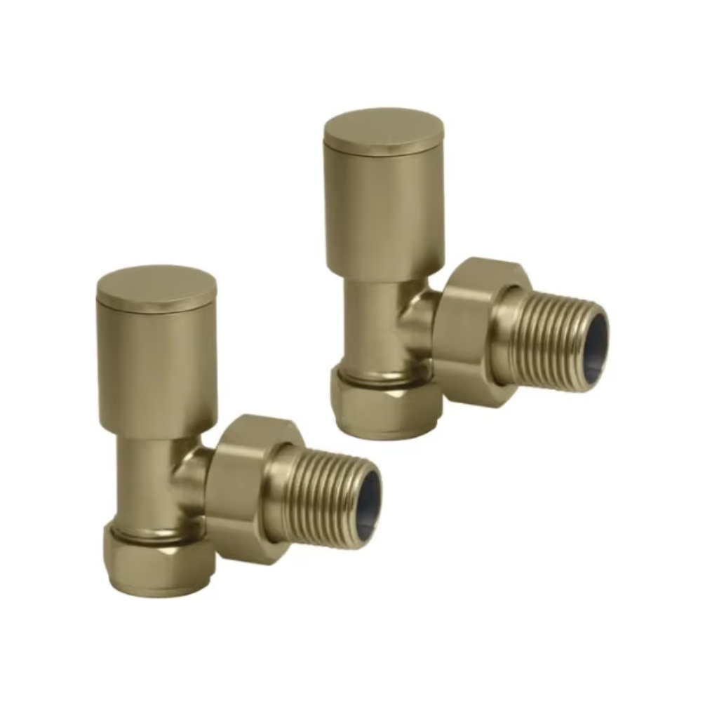 Crosswater Brushed Brass Angled Valves Cut out
