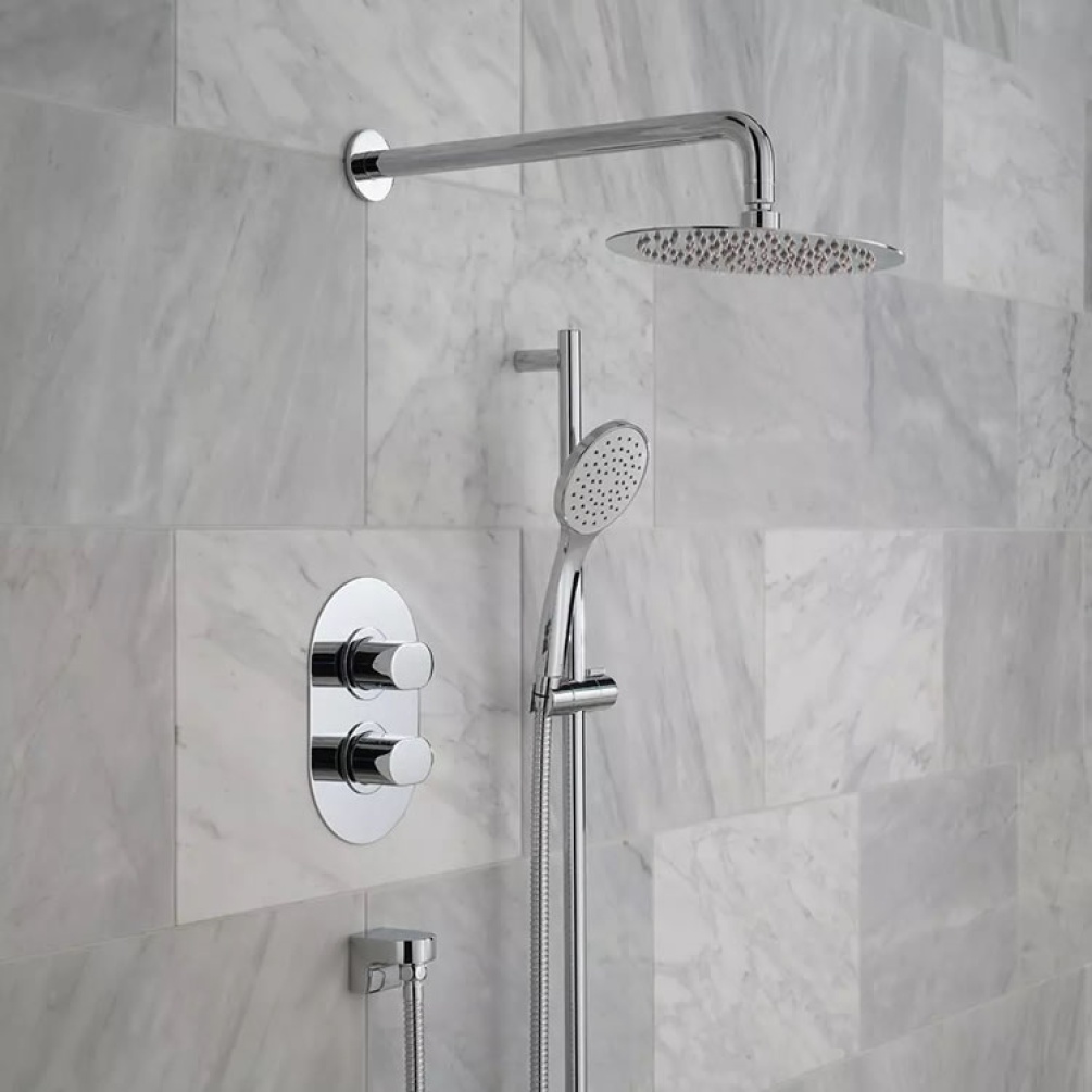 Lifestyle image of Vado Life 2 Outlet Thermostatic Slide Rail Shower Set