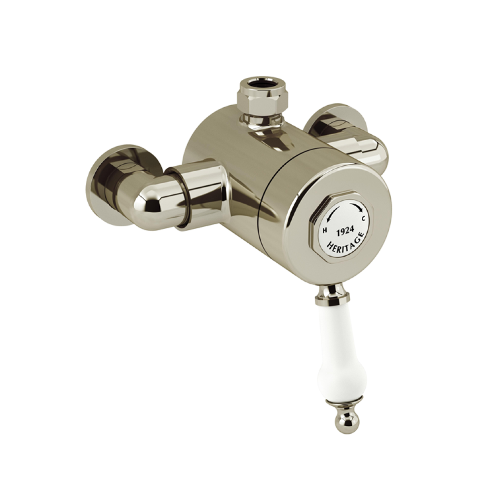 Photo of Heritage Glastonbury Vintage Gold Exposed Shower Valve with Top Outlet