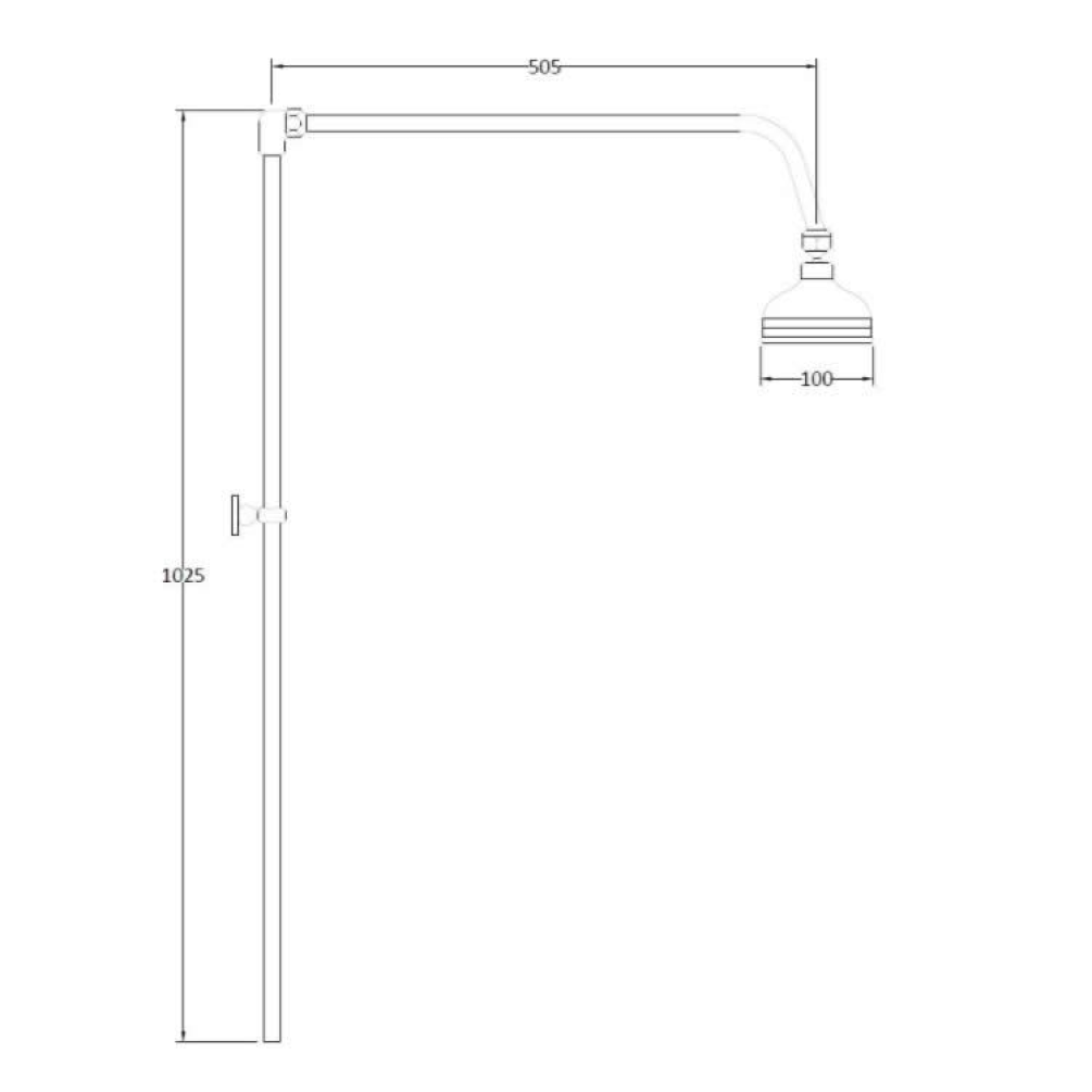 Bayswater Plain Rigid Riser Kit With 6