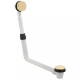 Cutout image of Vado Individual Brushed Gold Clic-Clac Bath Waste & Overflow