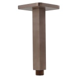 JTP HIX Brushed Bronze Ceiling Shower Arm Cut Out