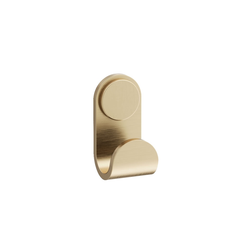 Cutout image of Crosswater Velo Brushed Brass Robe Hook