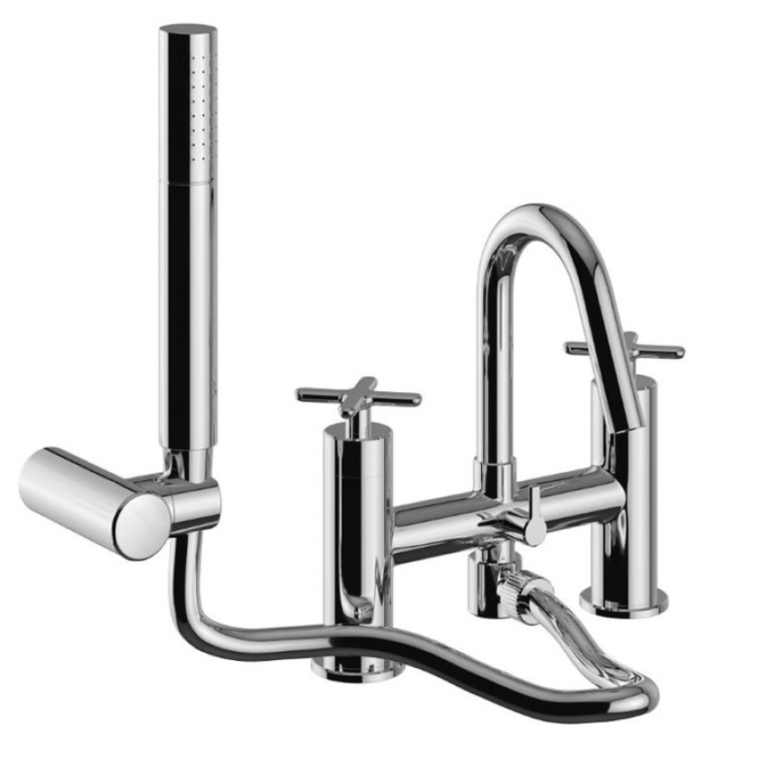 Heritage Chrome Bath Shower Mixer TSACC02 Sanctuary Bathrooms