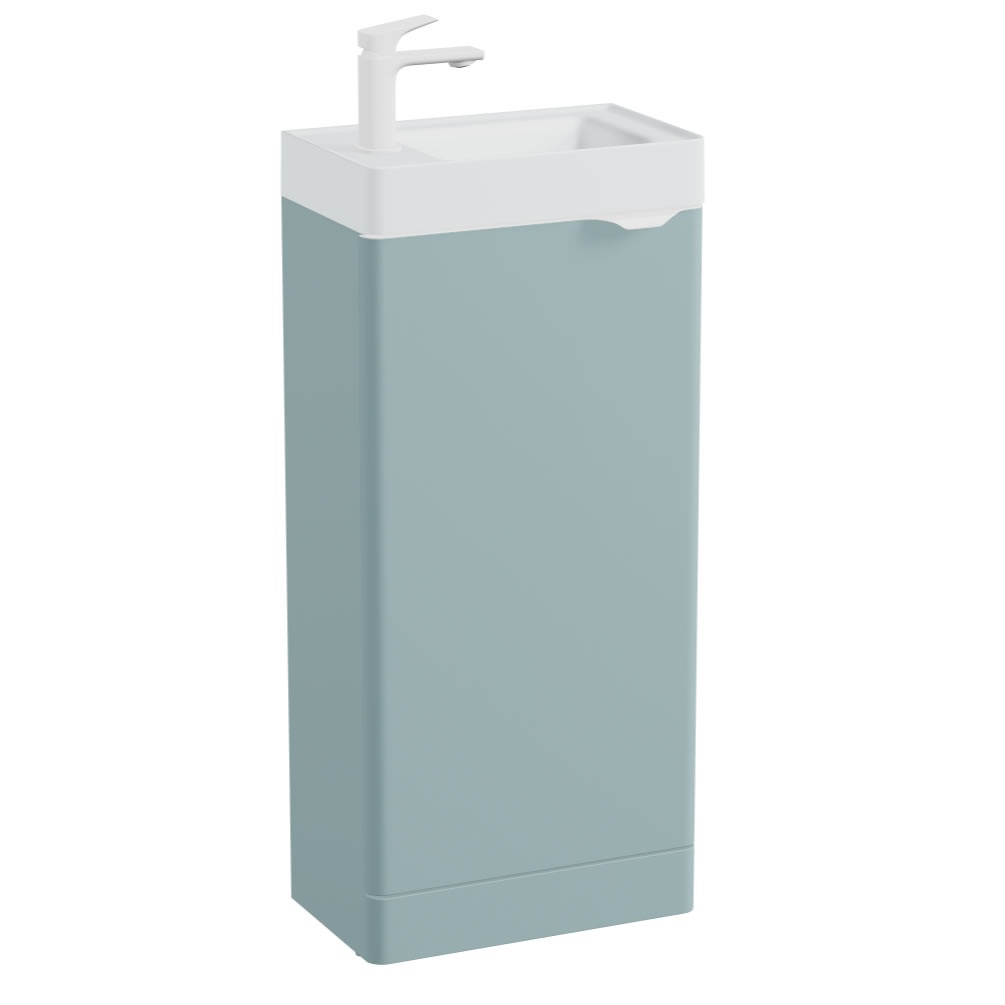 Vado Cameo 400mm Floorstanding Vanity Unit & Arctic White Basin - Left Hand